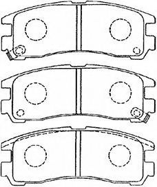 AISIN D2N032 Тормозные колодки для MITSUBISHI SIGMA (Митсубиши/митсубиси Сигма) AISIN D2N032 Тормозные колодки для MITSUBISHI SIGMA (Митсубиши/митсубиси Сигма)