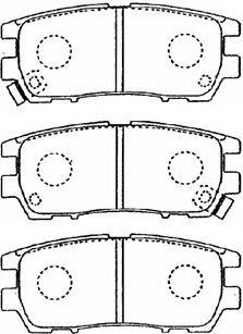 AISIN D2N037 Тормозные колодки для MITSUBISHI SIGMA (Митсубиши/митсубиси Сигма) AISIN D2N037 Тормозные колодки для MITSUBISHI SIGMA (Митсубиши/митсубиси Сигма)