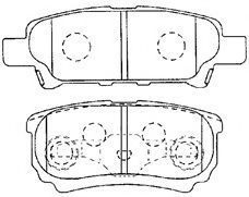 AISIN D2N049 Тормозные колодки для MITSUBISHI LANCER (Митсубиши/митсубиси Ланcэр) AISIN D2N049 Тормозные колодки для MITSUBISHI LANCER (Митсубиши/митсубиси Ланcэр)