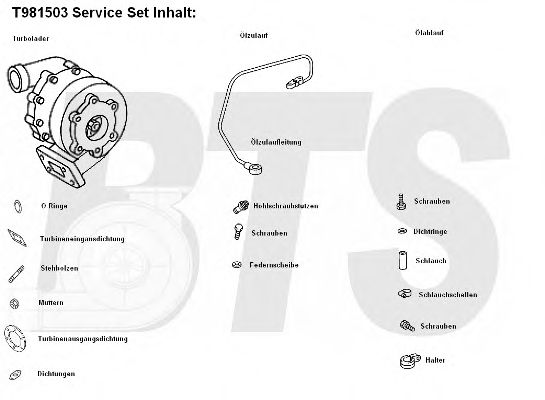 BTS Turbo T981503 Компрессор, наддув для MERCEDES-BENZ ISMO (Мэрcэдэс-бэнз Исмо) BTS Turbo T981503 Компрессор, наддув для MERCEDES-BENZ ISMO (Мэрcэдэс-бэнз Исмо)