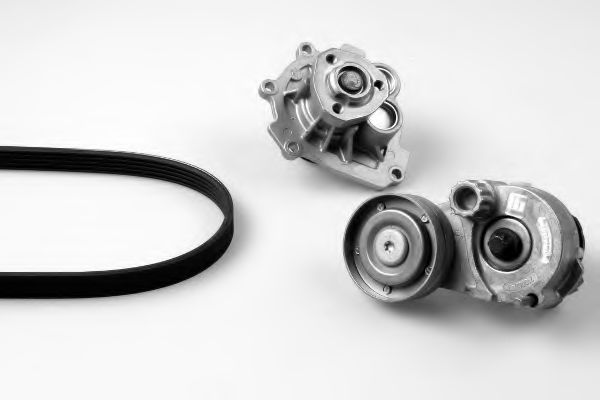 GK K980768B Водяной насос + комплект ручейковых ремней для OPEL ASTRA H (Опель Астра н) GK K980768B Водяной насос + комплект ручейковых ремней для OPEL ASTRA H (Опель Астра н)