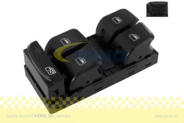 VEMO V10-73-0016 Выключатель, стеклолодъемник для AUDI Q5 (Ауди Кью 5) VEMO V10-73-0016 Выключатель, стеклолодъемник для AUDI Q5 (Ауди Кью 5)