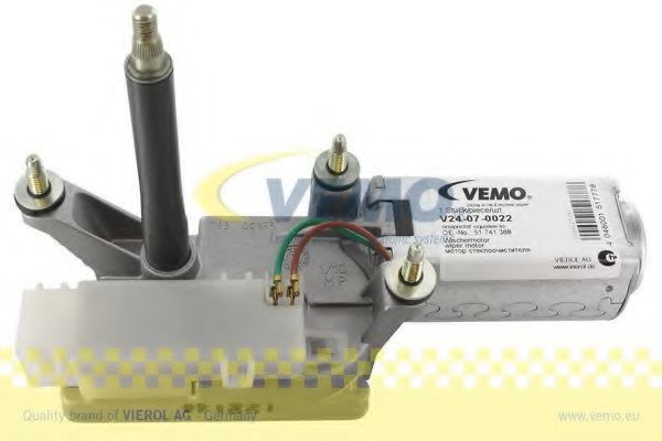 VEMO V24-07-0022 Двигатель стеклоочистителя для FIAT SEICENTO / 600 (Фиат Сэиcэнто / 600) VEMO V24-07-0022 Двигатель стеклоочистителя для FIAT SEICENTO / 600 (Фиат Сэиcэнто / 600)