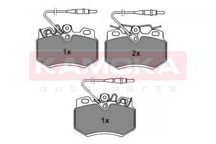 KAMOKA JQ101868 Комплект тормозных колодок, дисковый тормоз 