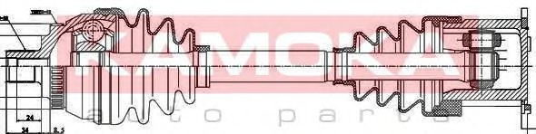 KAMOKA VW1138901 Приводной вал 