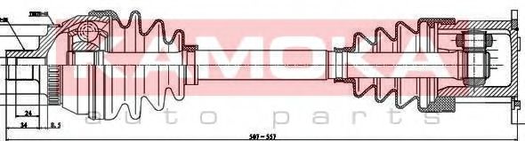 KAMOKA VW1138902 Приводной вал 