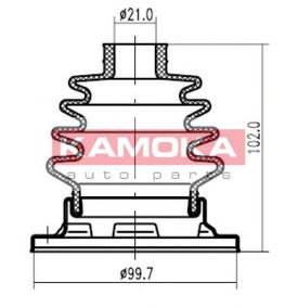 KAMOKA 1148094 Пыльник, приводной вал для VOLKSWAGEN T3 CARAVELLE (Фольксваген Т3 cараvэллэ) KAMOKA 1148094 Пыльник, приводной вал для VOLKSWAGEN T3 CARAVELLE (Фольксваген Т3 cараvэллэ)