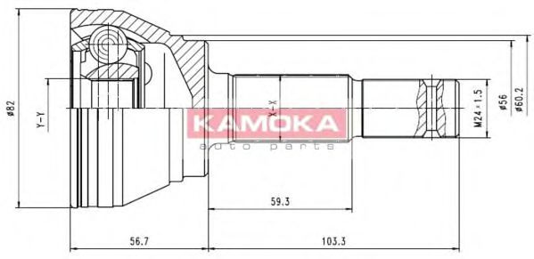 KAMOKA 6292 Шарнирный комплект, приводной вал для NISSAN PRIMERA (Ниссан Примера) KAMOKA 6292 Шарнирный комплект, приводной вал для NISSAN PRIMERA (Ниссан Примера)
