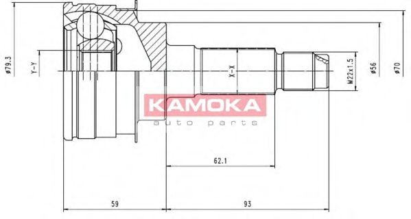 KAMOKA 6478 Шарнирный комплект, приводной вал для MAZDA FAMILIA IV (Мазда Фамилиа иv) KAMOKA 6478 Шарнирный комплект, приводной вал для MAZDA FAMILIA IV (Мазда Фамилиа иv)
