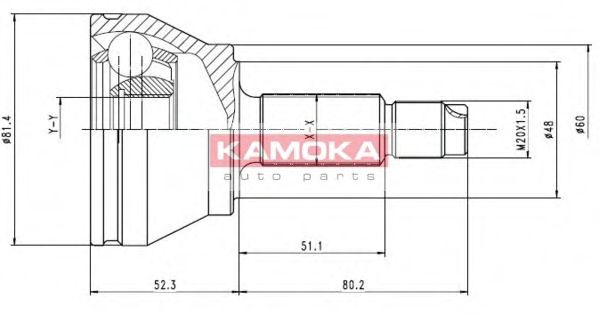 KAMOKA 6512 Шарнирный комплект, приводной вал для FORD COURIER (Форд Cоуриэр) KAMOKA 6512 Шарнирный комплект, приводной вал для FORD COURIER (Форд Cоуриэр)