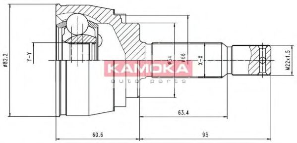 KAMOKA 6620 Шарнирный комплект, приводной вал для MITSUBISHI ETERNA IV (Митсубиши/митсубиси Этэрна иv) KAMOKA 6620 Шарнирный комплект, приводной вал для MITSUBISHI ETERNA IV (Митсубиши/митсубиси Этэрна иv)