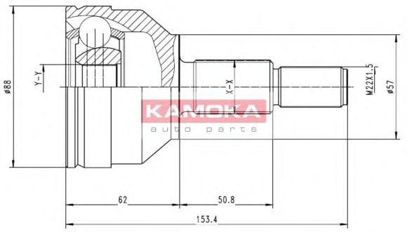 KAMOKA 6716 Шарнирный комплект, приводной вал для FORD MONDEO (Форд Мондэо) KAMOKA 6716 Шарнирный комплект, приводной вал для FORD MONDEO (Форд Мондэо)