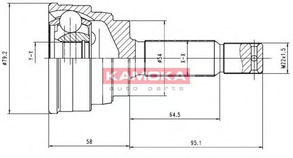 KAMOKA 6916 Шарнирный комплект, приводной вал для MITSUBISHI ETERNA IV (Митсубиши/митсубиси Этэрна иv) KAMOKA 6916 Шарнирный комплект, приводной вал для MITSUBISHI ETERNA IV (Митсубиши/митсубиси Этэрна иv)