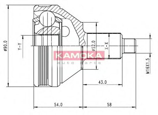 KAMOKA 7086 Шарнирный комплект, приводной вал для AUDI A2 (Ауди А2) KAMOKA 7086 Шарнирный комплект, приводной вал для AUDI A2 (Ауди А2)