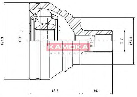 KAMOKA 7274 Шарнирный комплект, приводной вал для AUDI (Ауди) KAMOKA 7274 Шарнирный комплект, приводной вал для AUDI (Ауди)