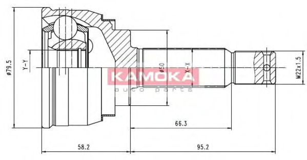 KAMOKA 6088 Шарнирный комплект, приводной вал для MITSUBISHI LANCER (Митсубиши/митсубиси Ланcэр) KAMOKA 6088 Шарнирный комплект, приводной вал для MITSUBISHI LANCER (Митсубиши/митсубиси Ланcэр)