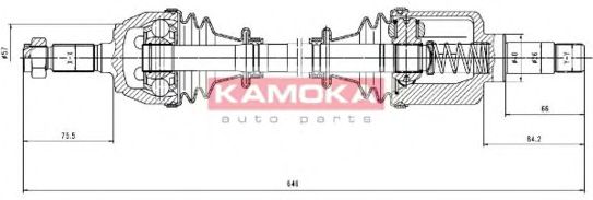 KAMOKA CT1138933 Приводной вал 