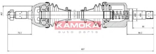 KAMOKA CT1138952 Приводной вал для PEUGEOT 205 II (Пежо 205 2) KAMOKA CT1138952 Приводной вал для PEUGEOT 205 II (Пежо 205 2)