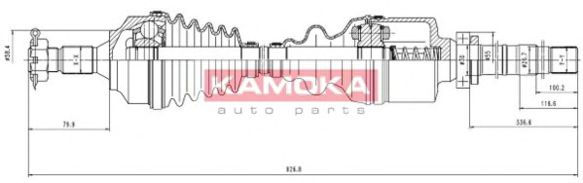 KAMOKA CT1138972 Приводной вал 