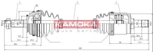 KAMOKA HO1138918A Приводной вал для HONDA ACCORD VII (Хонда Аккорд 7) KAMOKA HO1138918A Приводной вал для HONDA ACCORD VII (Хонда Аккорд 7)