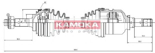 KAMOKA TO1138919A Приводной вал для TOYOTA COROLLA SECCA (Тойота/тоета Королла сесса) KAMOKA TO1138919A Приводной вал для TOYOTA COROLLA SECCA (Тойота/тоета Королла сесса)