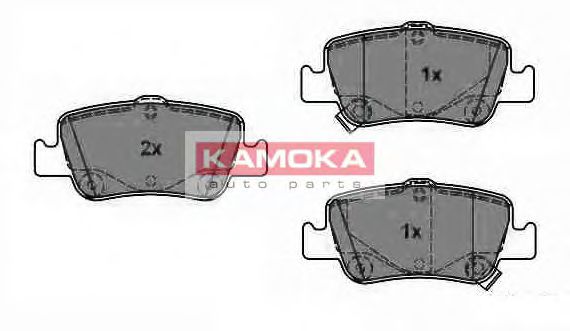 KAMOKA JQ1018096 Комплект тормозных колодок, дисковый тормоз 