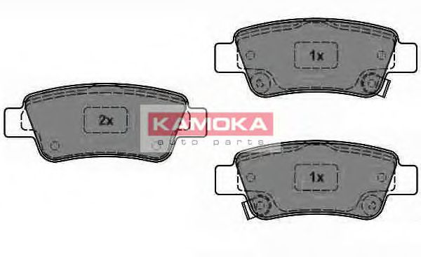 KAMOKA JQ1018466 Комплект тормозных колодок, дисковый тормоз 