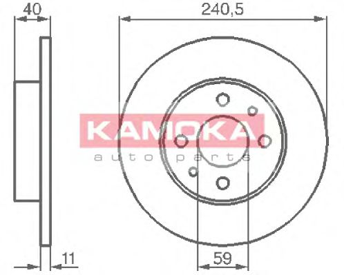 KAMOKA 103280 Тормозной диск для FIAT (Фиат) KAMOKA 103280 Тормозной диск для FIAT (Фиат)