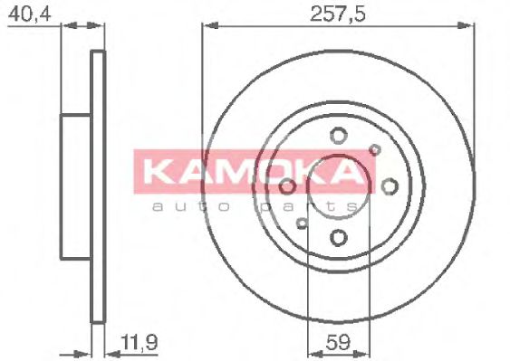 KAMOKA 103282 Тормозной диск для FIAT (Фиат) KAMOKA 103282 Тормозной диск для FIAT (Фиат)