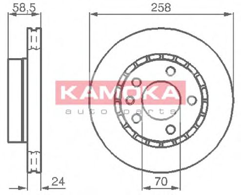 KAMOKA 103376 Тормозной диск для OPEL OMEGA A (Опель Омэга а) KAMOKA 103376 Тормозной диск для OPEL OMEGA A (Опель Омэга а)