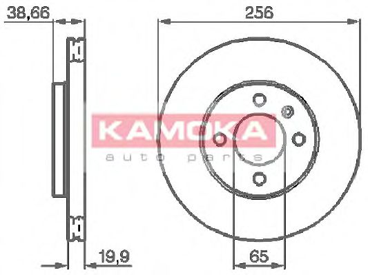 KAMOKA 103414 Тормозной диск для SEAT TOLEDO (Сеат Толэдо) KAMOKA 103414 Тормозной диск для SEAT TOLEDO (Сеат Толэдо)