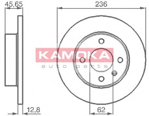 KAMOKA 103718 Тормозной диск для SKODA FORMAN (Шкода Форман) KAMOKA 103718 Тормозной диск для SKODA FORMAN (Шкода Форман)