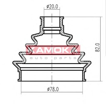 KAMOKA 1146238 Пыльник, приводной вал для SKODA FORMAN (Шкода Форман) KAMOKA 1146238 Пыльник, приводной вал для SKODA FORMAN (Шкода Форман)