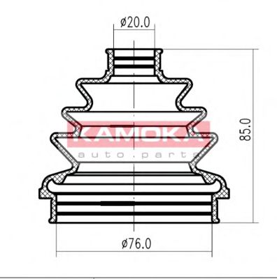 KAMOKA 1146252 Пыльник, приводной вал для OPEL CORSA A (Опель Cорса а) KAMOKA 1146252 Пыльник, приводной вал для OPEL CORSA A (Опель Cорса а)