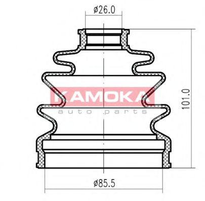 KAMOKA 1146956 Пыльник, приводной вал для MAZDA 626 III (Мазда 626 3) KAMOKA 1146956 Пыльник, приводной вал для MAZDA 626 III (Мазда 626 3)