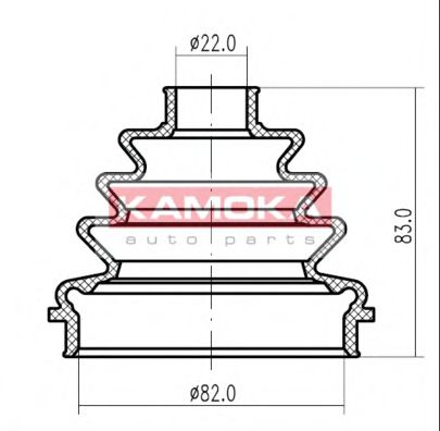 KAMOKA 1147082 Пыльник, приводной вал для AUDI 100 (Ауди 100) KAMOKA 1147082 Пыльник, приводной вал для AUDI 100 (Ауди 100)