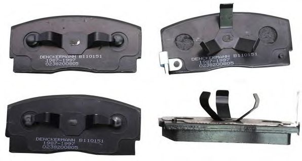 DENCKERMANN B110151 Тормозные колодки для DAIHATSU CHARADE II (Дайхатсу Чарадэ 2) DENCKERMANN B110151 Тормозные колодки для DAIHATSU CHARADE II (Дайхатсу Чарадэ 2)