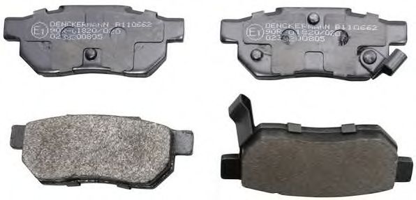 DENCKERMANN B110662 Тормозные колодки для HONDA PRELUDE III (Хонда Прэлудэ 3) DENCKERMANN B110662 Тормозные колодки для HONDA PRELUDE III (Хонда Прэлудэ 3)
