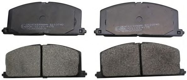 DENCKERMANN B110740 Тормозные колодки для TOYOTA PASEO (Тойота/тоета Пасэо) DENCKERMANN B110740 Тормозные колодки для TOYOTA PASEO (Тойота/тоета Пасэо)