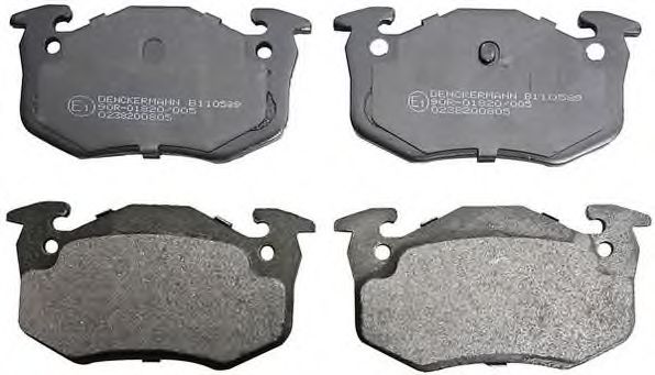 DENCKERMANN B110589 Тормозные колодки для RENAULT CLIO I (Рено Cлио и) DENCKERMANN B110589 Тормозные колодки для RENAULT CLIO I (Рено Cлио и)