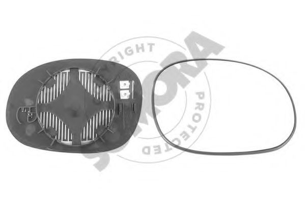 SOMORA 050455G Зеркальное стекло, наружное зеркало для CITROËN C3 I (CитроËн С3 1) SOMORA 050455G Зеркальное стекло, наружное зеркало для CITROËN C3 I (CитроËн С3 1)