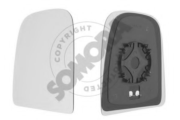 SOMORA 086255G Зеркальное стекло, наружное зеркало для IVECO DAILY IV (Ивеко Даилъ иv) SOMORA 086255G Зеркальное стекло, наружное зеркало для IVECO DAILY IV (Ивеко Даилъ иv)