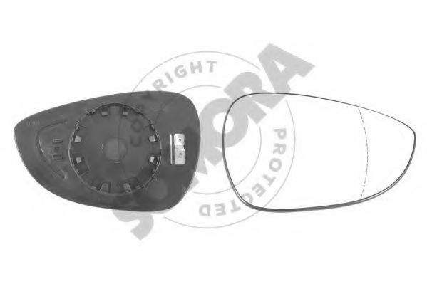 SOMORA 092755G Зеркальное стекло, наружное зеркало для FORD FIESTA VI (Форд Фиеста 6) SOMORA 092755G Зеркальное стекло, наружное зеркало для FORD FIESTA VI (Форд Фиеста 6)