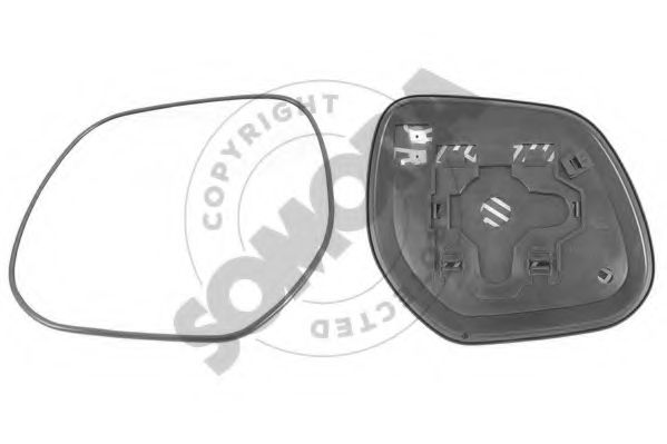 SOMORA 184556G Зеркальное стекло, наружное зеркало для MITSUBISHI (Митсубиши/митсубиси) SOMORA 184556G Зеркальное стекло, наружное зеркало для MITSUBISHI (Митсубиши/митсубиси)