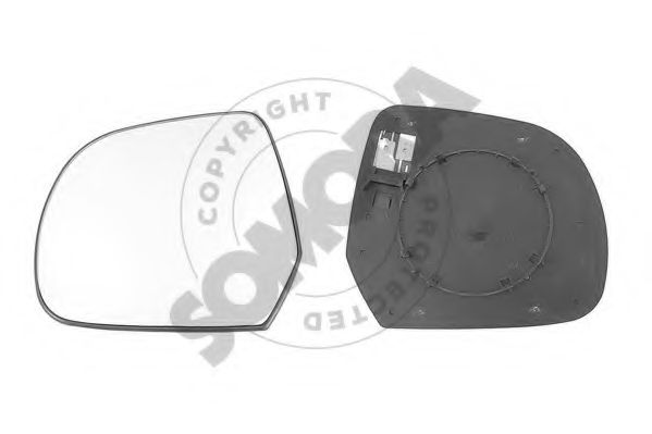 SOMORA 191156G Зеркальное стекло, наружное зеркало для DACIA DOKKER (Дача Доккэр) SOMORA 191156G Зеркальное стекло, наружное зеркало для DACIA DOKKER (Дача Доккэр)