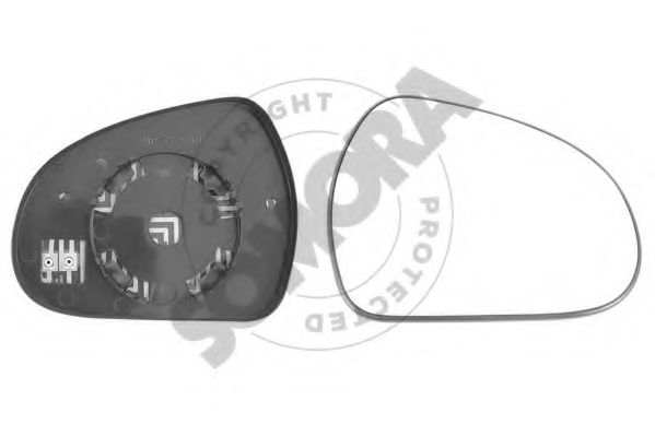 SOMORA 220955G Зеркальное стекло, наружное зеркало для PEUGEOT 308 SW (Пежо 308 св) SOMORA 220955G Зеркальное стекло, наружное зеркало для PEUGEOT 308 SW (Пежо 308 св)