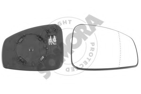 SOMORA 243455G Зеркальное стекло, наружное зеркало для RENAULT GRAN III (Рено Гран 3) SOMORA 243455G Зеркальное стекло, наружное зеркало для RENAULT GRAN III (Рено Гран 3)