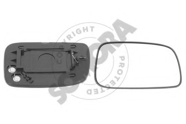 SOMORA 311855G Зеркальное стекло, наружное зеркало для TOYOTA RUNX (Тойота/тоета Рунx) SOMORA 311855G Зеркальное стекло, наружное зеркало для TOYOTA RUNX (Тойота/тоета Рунx)