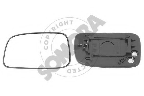 SOMORA 311856G Зеркальное стекло, наружное зеркало для TOYOTA RUNX (Тойота/тоета Рунx) SOMORA 311856G Зеркальное стекло, наружное зеркало для TOYOTA RUNX (Тойота/тоета Рунx)