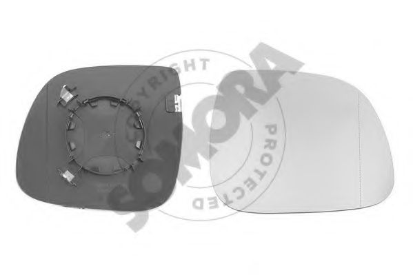 SOMORA 354255G Зеркальное стекло, наружное зеркало для VOLKSWAGEN T5 (Фольксваген Т5) SOMORA 354255G Зеркальное стекло, наружное зеркало для VOLKSWAGEN T5 (Фольксваген Т5)
